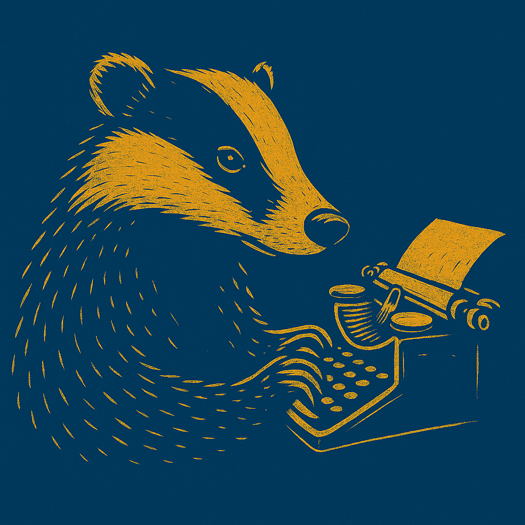 Badger getting in touch image. Get in touch by filling in the Contact Form to drop us a message.